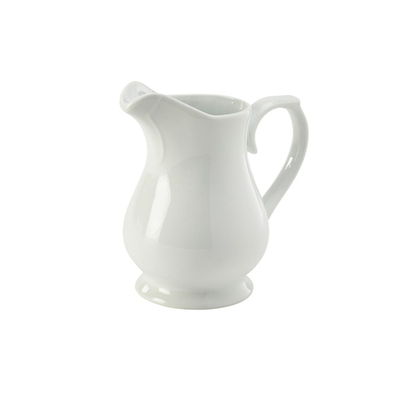 Genware Porcelain Traditional Serving Jug 28cl/10oz Genware Porcelain Traditional Serving Jug 28cl/10oz