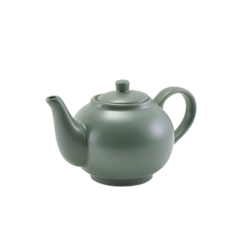 GenWare Porcelain Matt Sage Teapot 45cl/ 15.75oz
