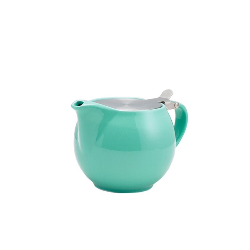 GenWare Porcelain Green Teapot with St/ St Lid & Infuser 50c