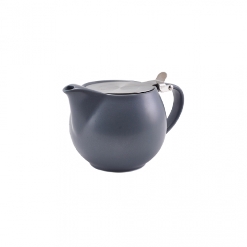GenWare Porcelain Matt Grey Teapot with St/St Lid & Infuser