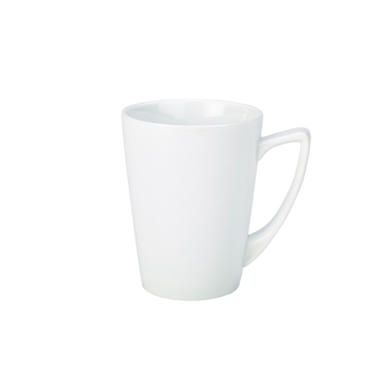 Genware Porcelain Angled Handled Mug 35cl/12.25oz Genware Porcelain Angled Handled Mug 35cl/12.25oz