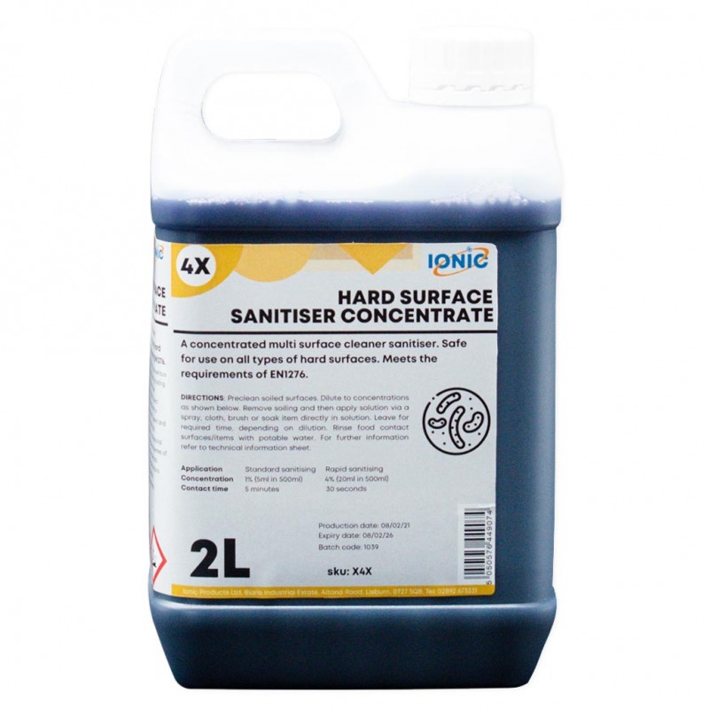 4X Hard Surface Sanitizer Concentrate (2x2L)