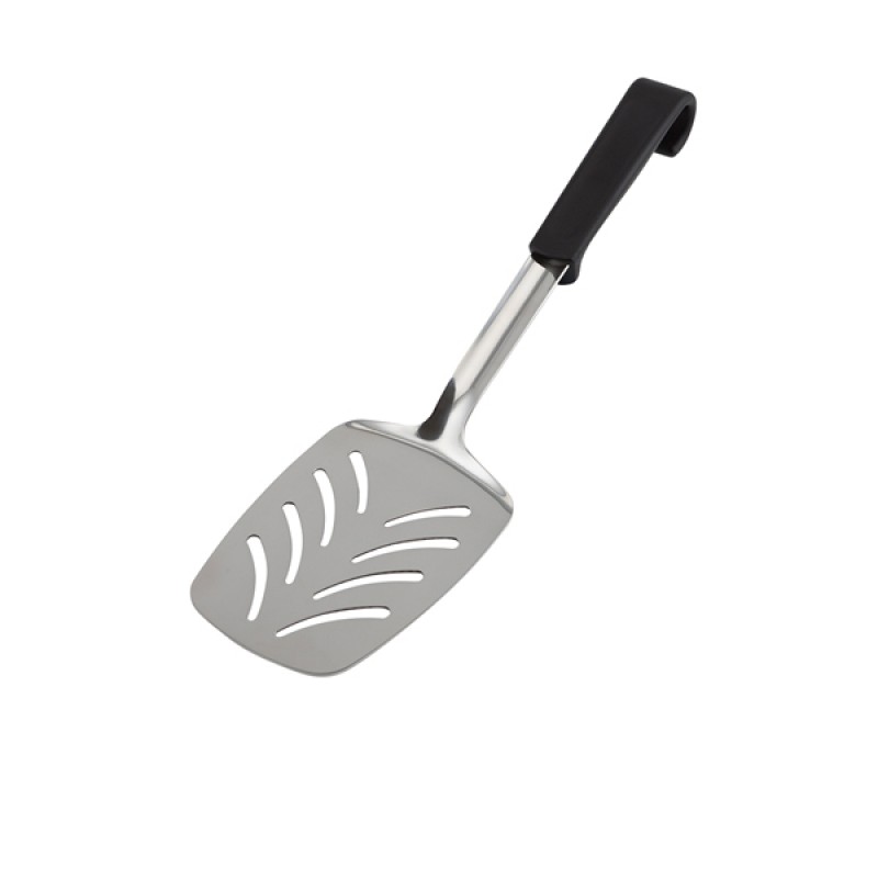Genware Plastic Handle Slotted Turner Black Genware Plastic Handle Slotted Turner Black