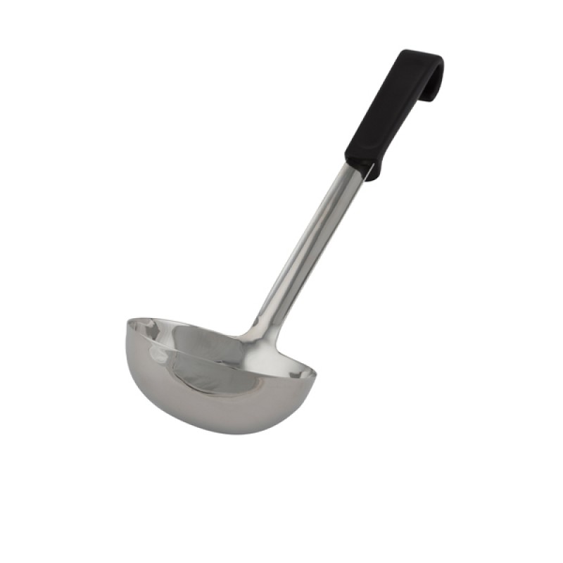 Genware Plastic Handle Soup Ladle Black Genware Plastic Handle Soup Ladle Black