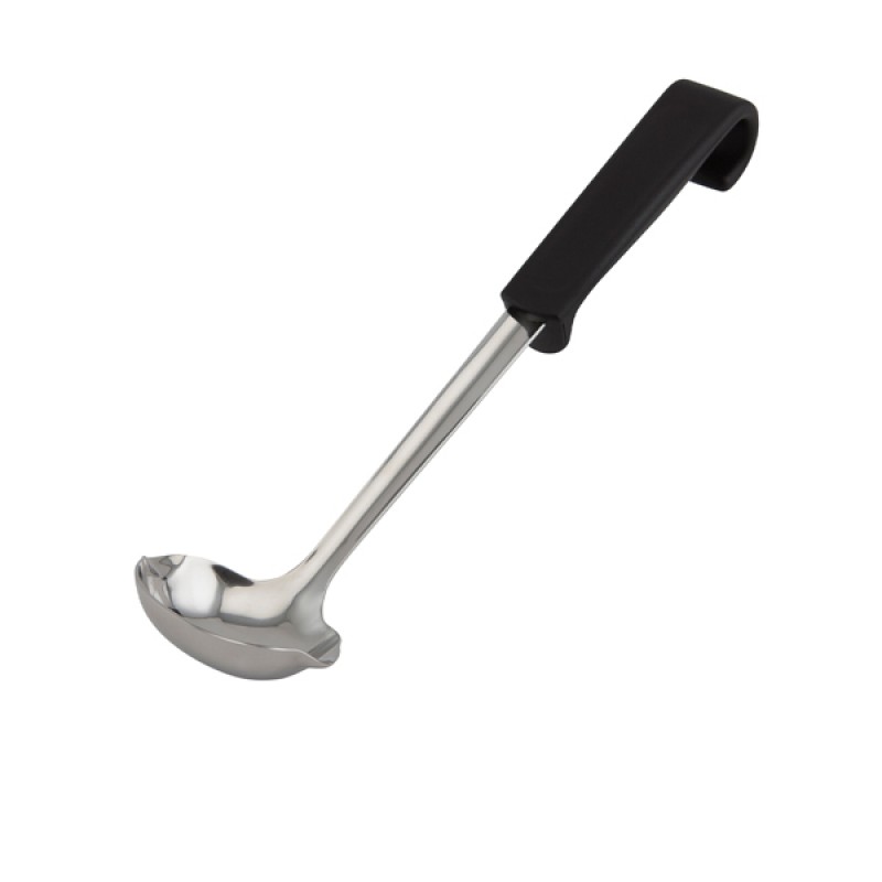 Genware Plastic Handle Sauce Ladle Black Genware Plastic Handle Sauce Ladle Black