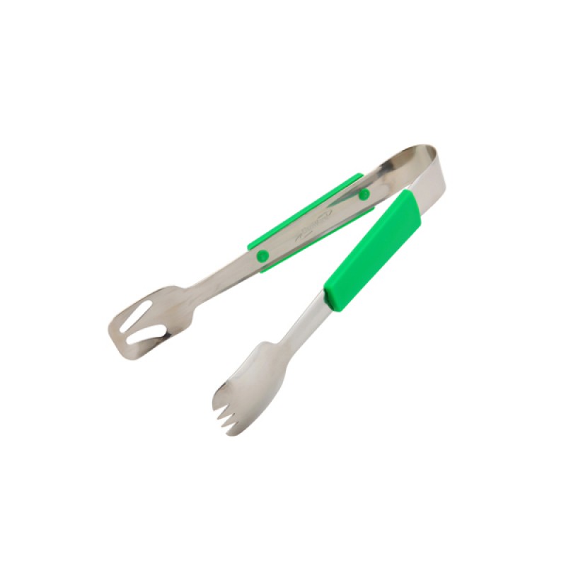 Genware Plastic Handle Buffet Tongs Green Genware Plastic Handle Buffet Tongs Green