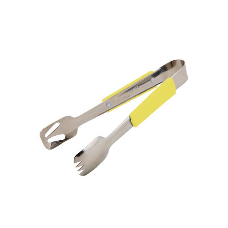Genware Plastic Handle Buffet Tongs Yellow Genware Plastic Handle Buffet Tongs Yellow