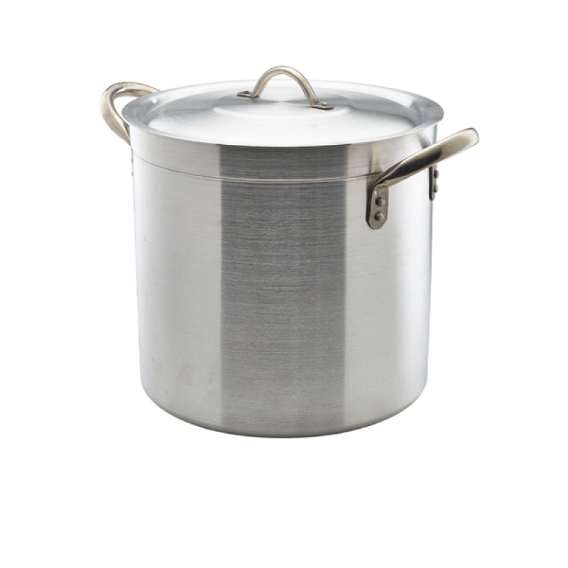Aluminium Deep Stockpot With Lid 21Litre Aluminium Deep Stockpot With Lid 21Litre