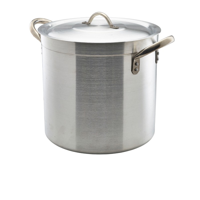 Aluminium Deep Stockpot With Lid 32Litre Aluminium Deep Stockpot With Lid 32Litre