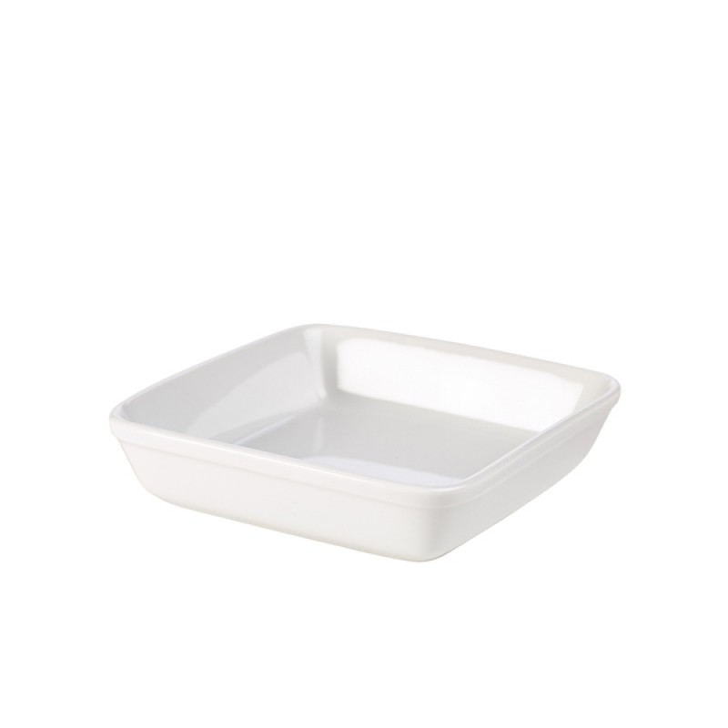 Genware Porcelain Square Roaster 25.4cm/10 Genware Porcelain Square Roaster 25.4cm/10