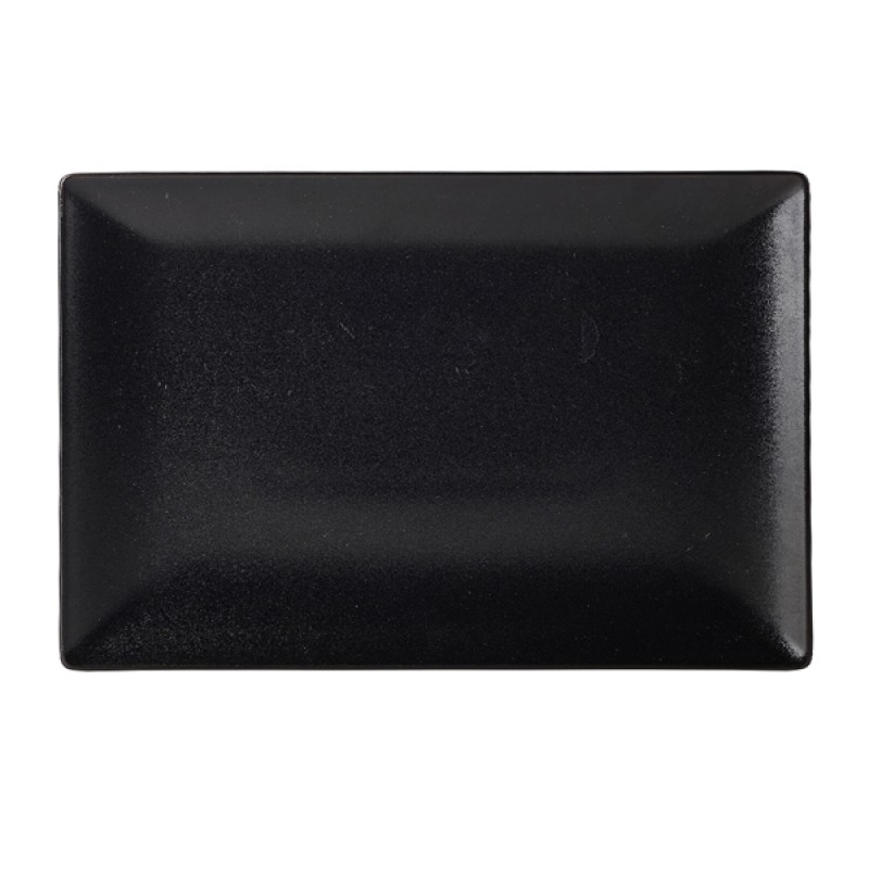 Luna Stoneware Black Rectangular Plate 30 x 20cm/12 x 8 Luna Stoneware Black Rectangular Plate 30 x 20cm/12 x 8