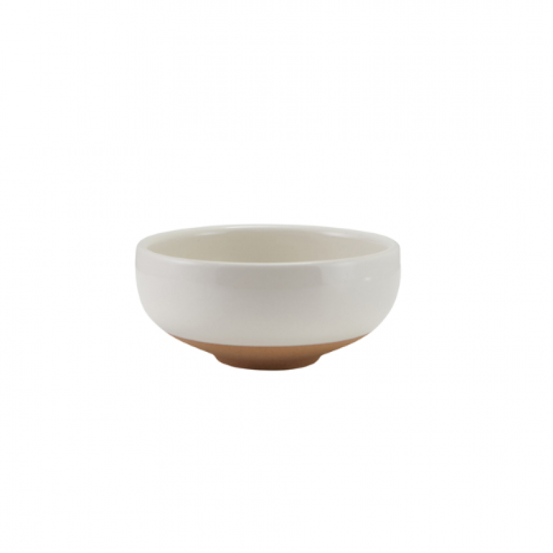 GenWare Kava White Stoneware Belly Bowl 11.5cm