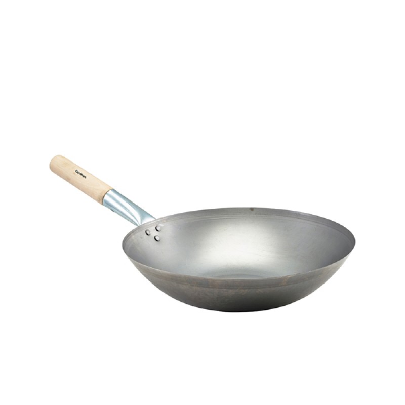 Black Iron Wok Flat Base 14 Black Iron Wok Flat Base 14