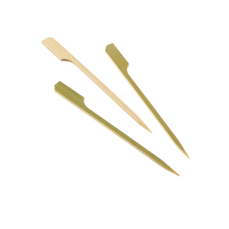Bamboo Gun Shaped Paddle Skewers 12cm/4.75 Bamboo Gun Shaped Paddle Skewers 12cm/4.75