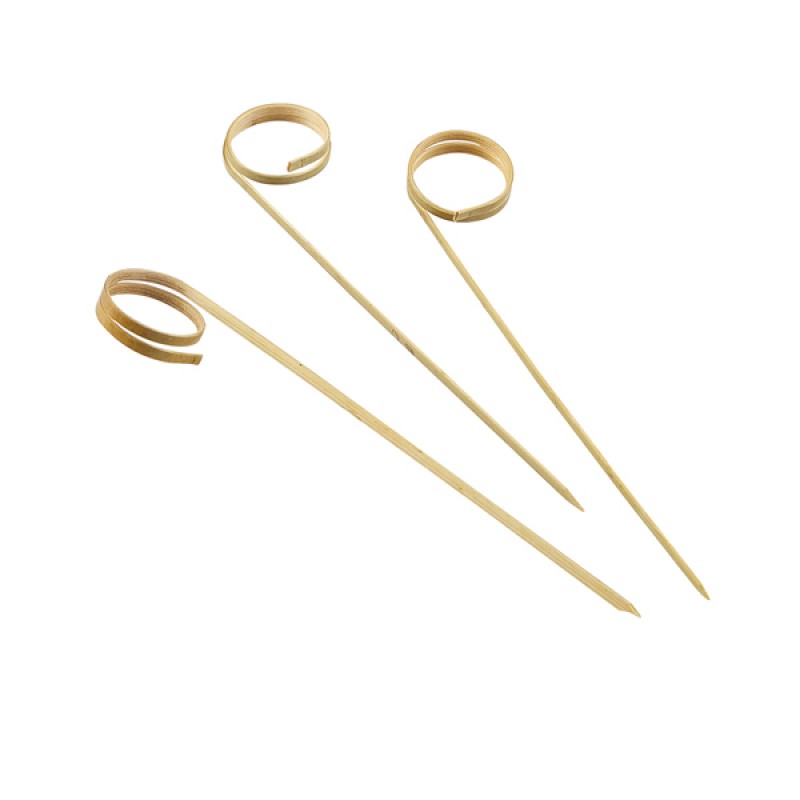 Bamboo Ring Skewers 12cm/4.75 Bamboo Ring Skewers 12cm/4.75
