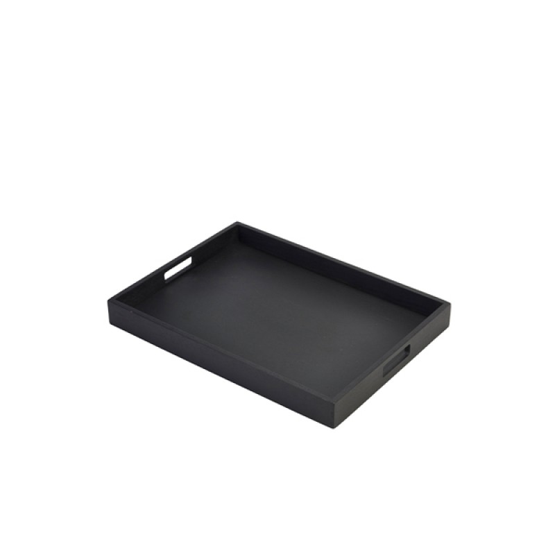 Solid Black Butlers Tray 44 x 32 x 4.5cm Solid Black Butlers Tray 44 x 32 x 4.5cm