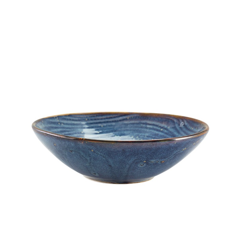 Terra Porcelain Aqua Blue Organic Bowl 22cm Terra Porcelain Aqua Blue Organic Bowl 22cm