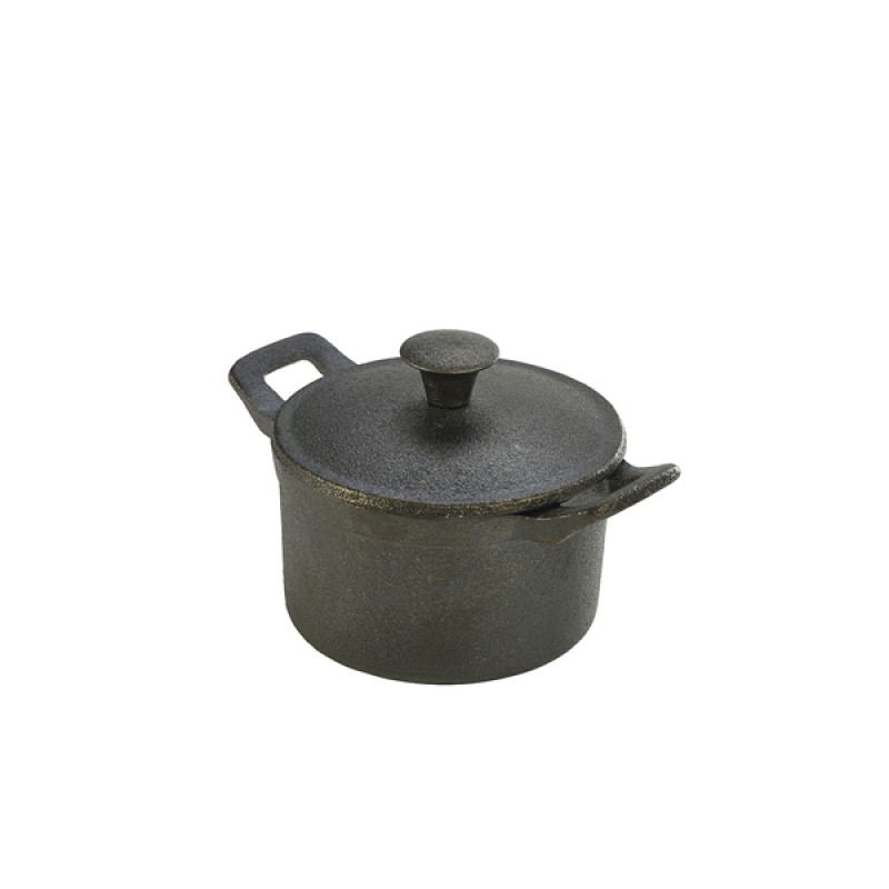 Mini Cast Iron Casserole Dish 10 x 6cm Mini Cast Iron Casserole Dish 10 x 6cm