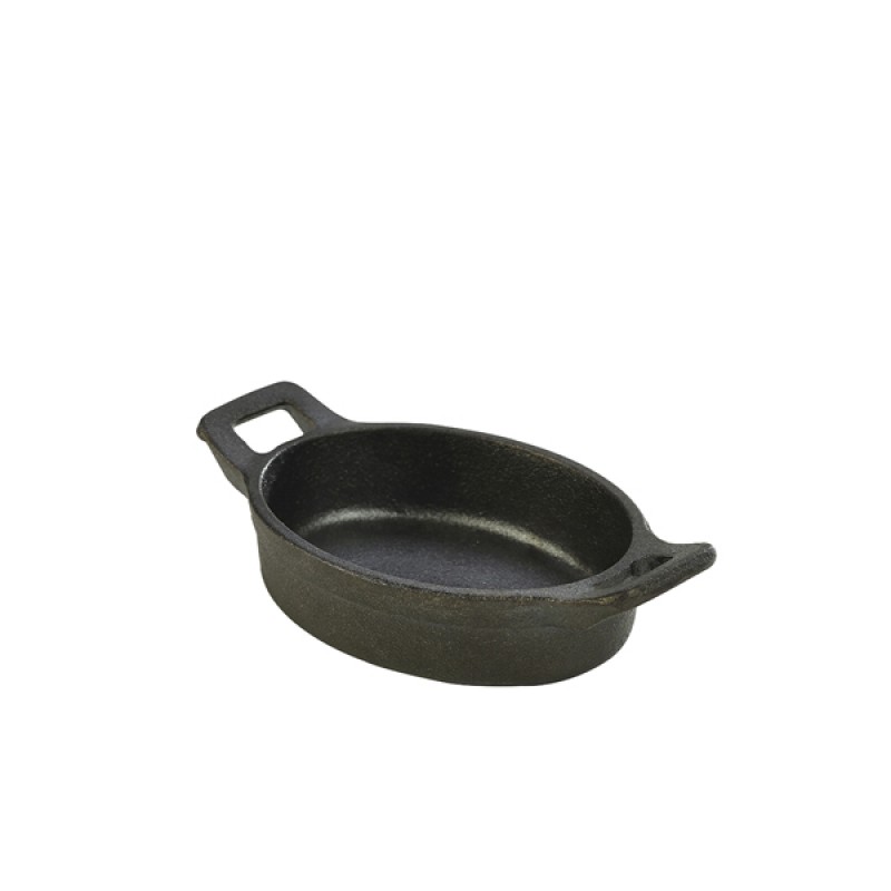 Mini Cast Iron Oval Eared Dish 12 x 9 x 3cm Mini Cast Iron Oval Eared Dish 12 x 9 x 3cm