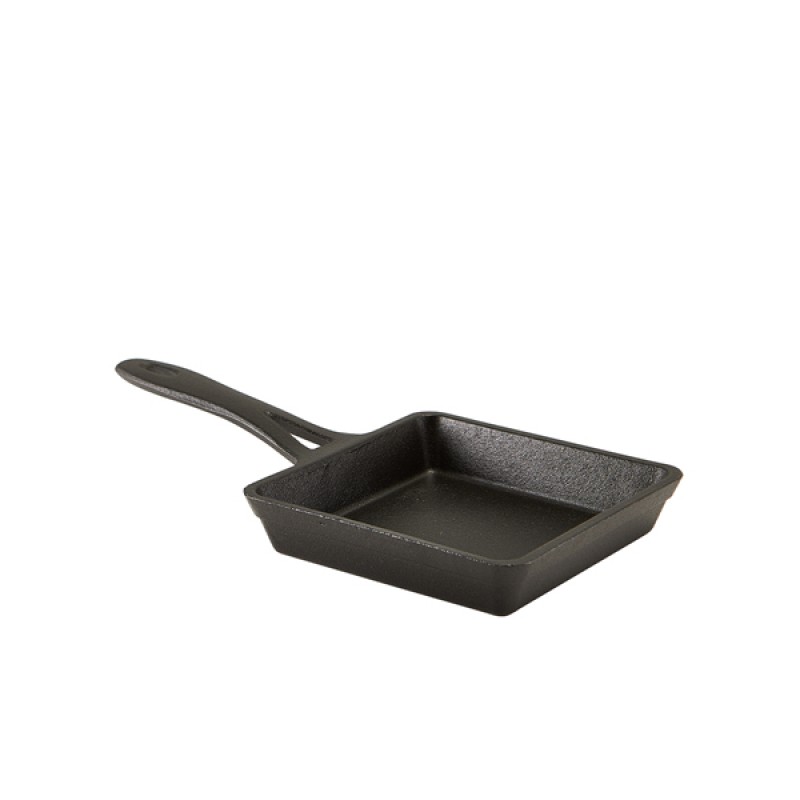 Mini Cast Iron Square Frypan 13 x 3cm Mini Cast Iron Square Frypan 13 x 3cm