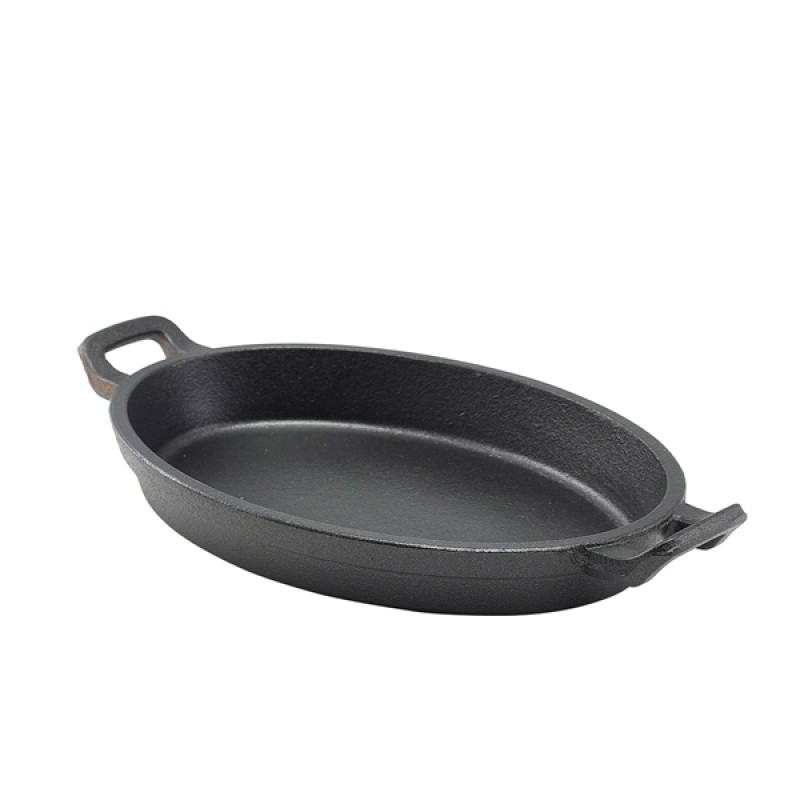 Cast Iron Oval Eared Dish 24 x 17.3 x 3.4cm Cast Iron Oval Eared Dish 24 x 17.3 x 3.4cm