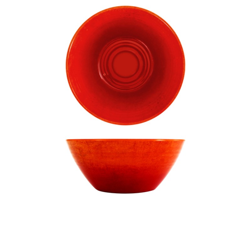 Orange Glazed Melamine Casablanca Bowl 24.5 x 10cm Orange Glazed Melamine Casablanca Bowl 24.5 x 10cm