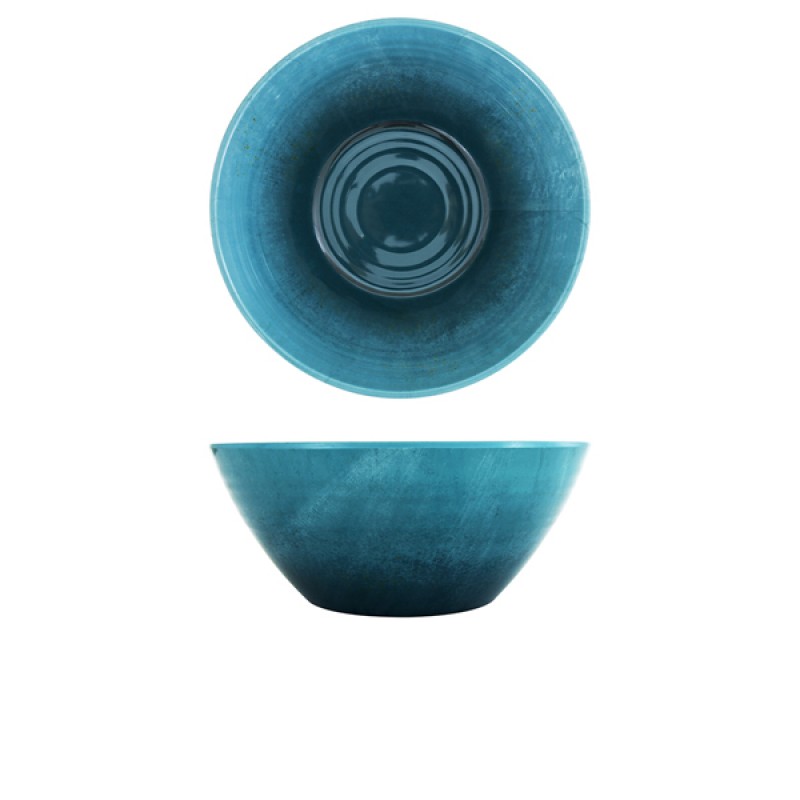 Light Blue Glazed Melamine Casablanca Bowl 24.5 x 10cm Light Blue Glazed Melamine Casablanca Bowl 24.5 x 10cm