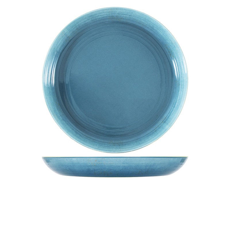 Light Blue Glazed Melamine Casablanca Bowl 38 x 4.5cm Light Blue Glazed Melamine Casablanca Bowl 38 x 4.5cm