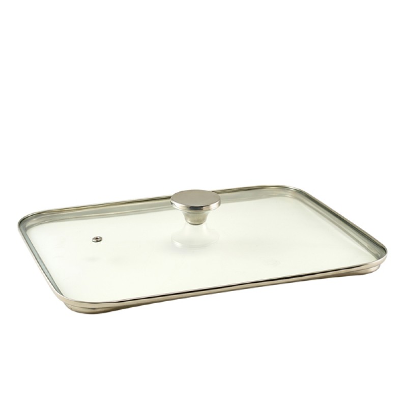 GenWare Glass Lid For Cast Aluminium Roaster 40 x 27cm GenWare Glass Lid For Cast Aluminium Roaster 40 x 27cm