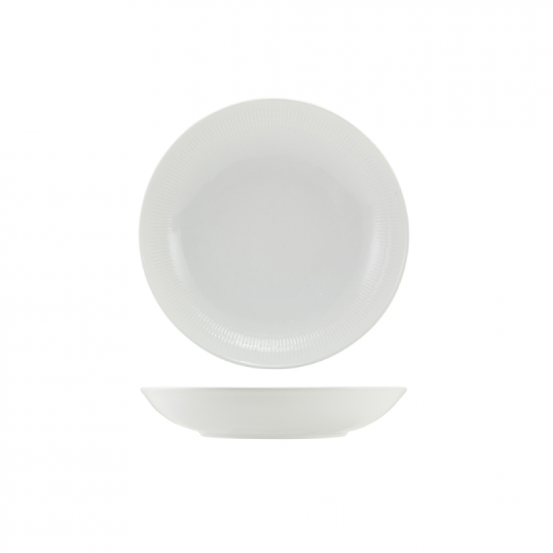 Incise Porcelain Solara Coupe Bowl 23cm Incise Porcelain Solara Coupe Bowl 23cm