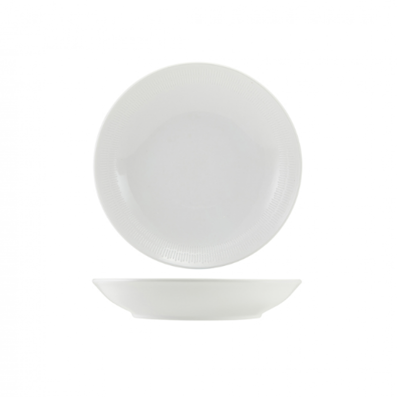 Incise Porcelain Solara Coupe Bowl 25.5cm Incise Porcelain Solara Coupe Bowl 25.5cm