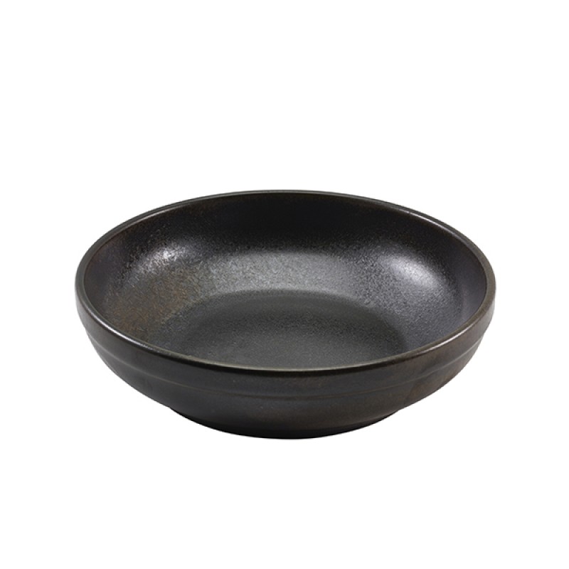 Terra Porcelain Black Coupe Bowl 20cm Terra Porcelain Black Coupe Bowl 20cm