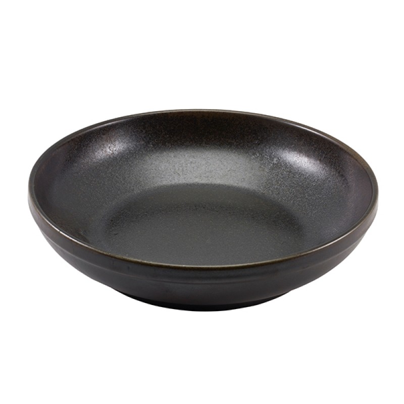 Terra Porcelain Black Coupe Bowl 27.5cm Terra Porcelain Black Coupe Bowl 27.5cm