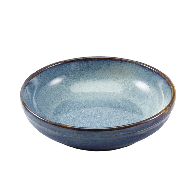 Terra Porcelain Aqua Blue Coupe Bowl 23cm Terra Porcelain Aqua Blue Coupe Bowl 23cm
