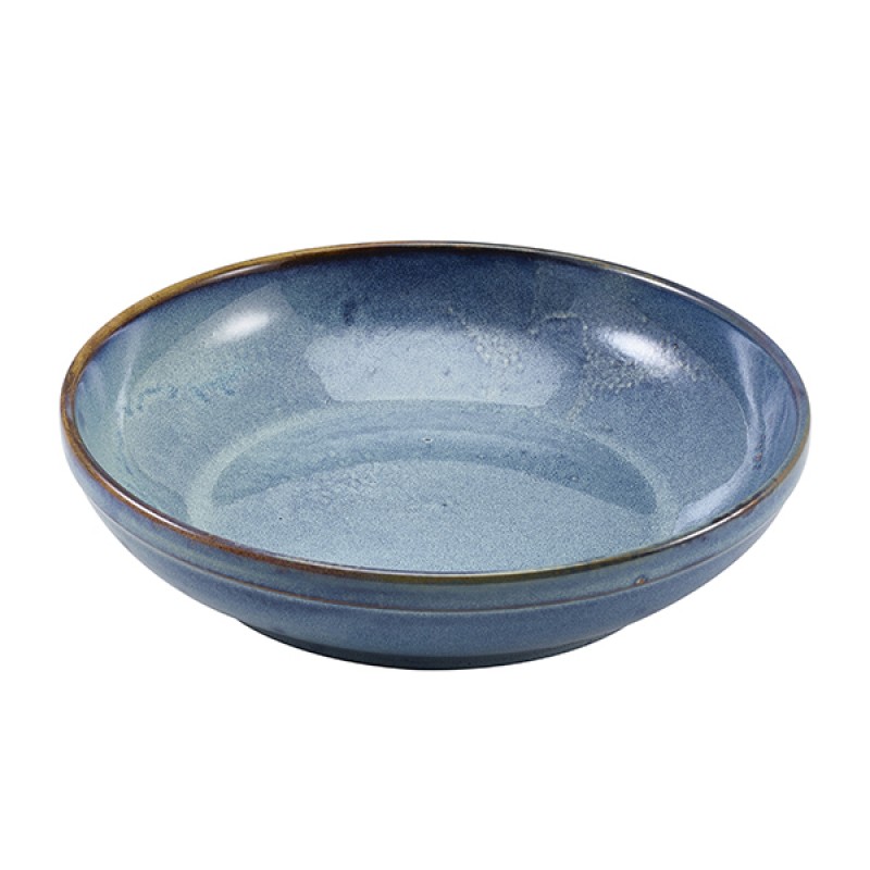 Terra Porcelain Aqua Blue Coupe Bowl 27.5cm Terra Porcelain Aqua Blue Coupe Bowl 27.5cm