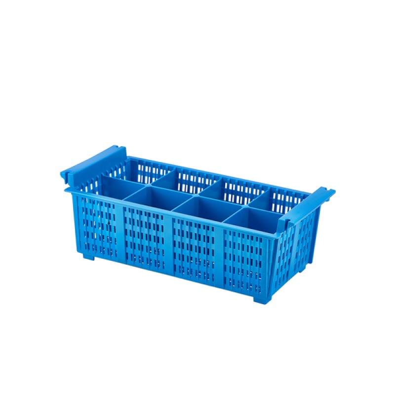 8 Compart Cutlery Basket (Blue) 430 X 210 X 155mm 8 Compart Cutlery Basket (Blue) 430 X 210 X 155mm