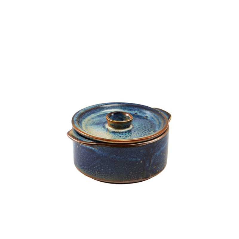 Terra Porcelain Aqua Blue Mini Casserole Dish 10.4cm Terra Porcelain Aqua Blue Mini Casserole Dish 10.4cm