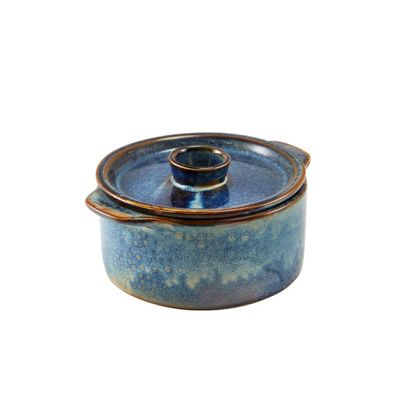Terra Porcelain Aqua Blue Mini Casserole Dish 14cm Terra Porcelain Aqua Blue Mini Casserole Dish 14cm