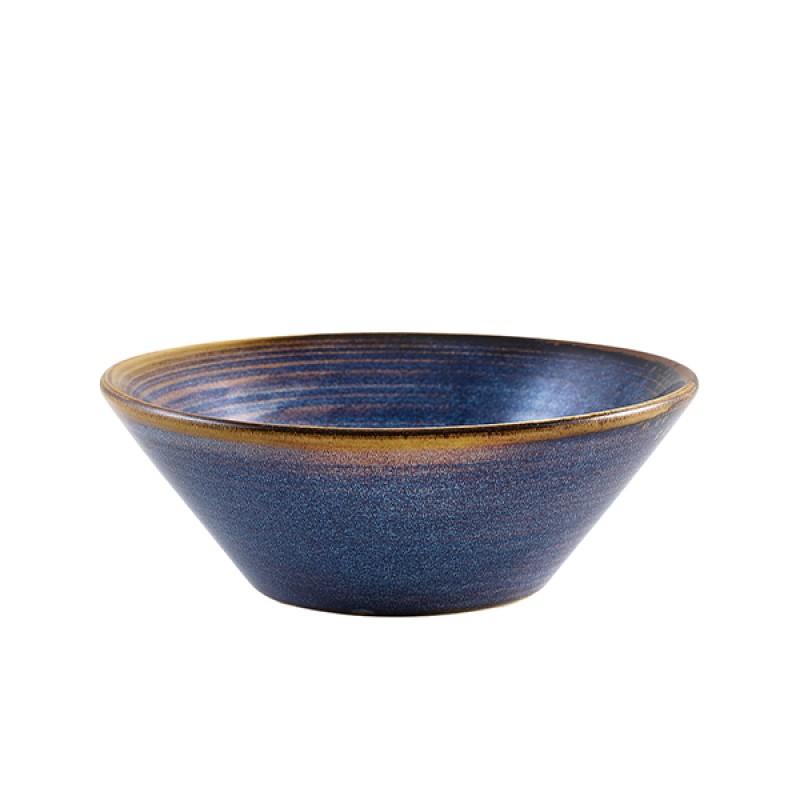 Terra Porcelain Aqua Blue Conical Bowl 14cm Terra Porcelain Aqua Blue Conical Bowl 14cm