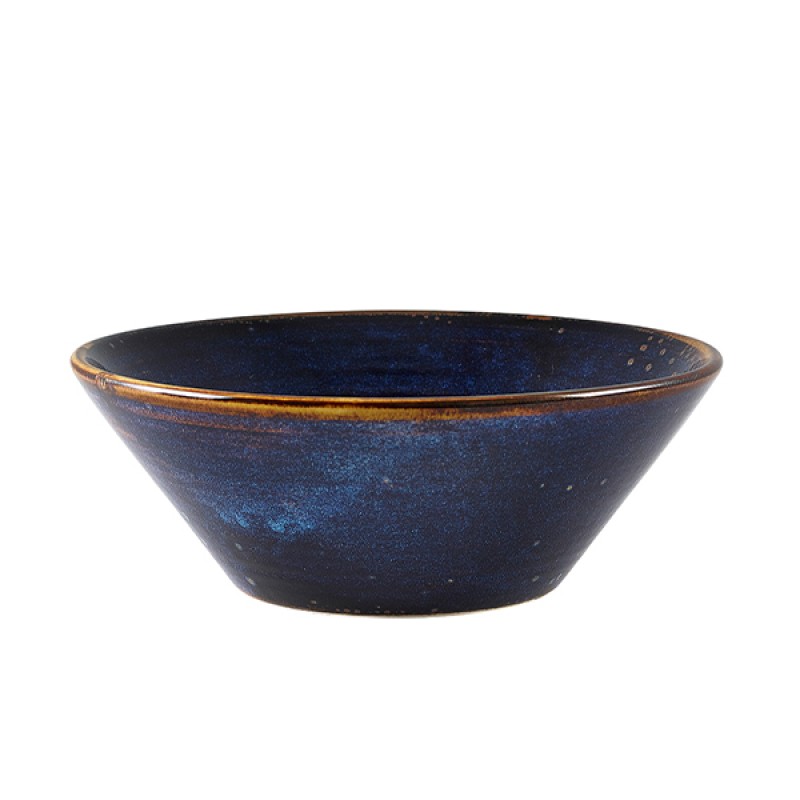 Terra Porcelain Aqua Blue Conical Bowl 16cm Terra Porcelain Aqua Blue Conical Bowl 16cm