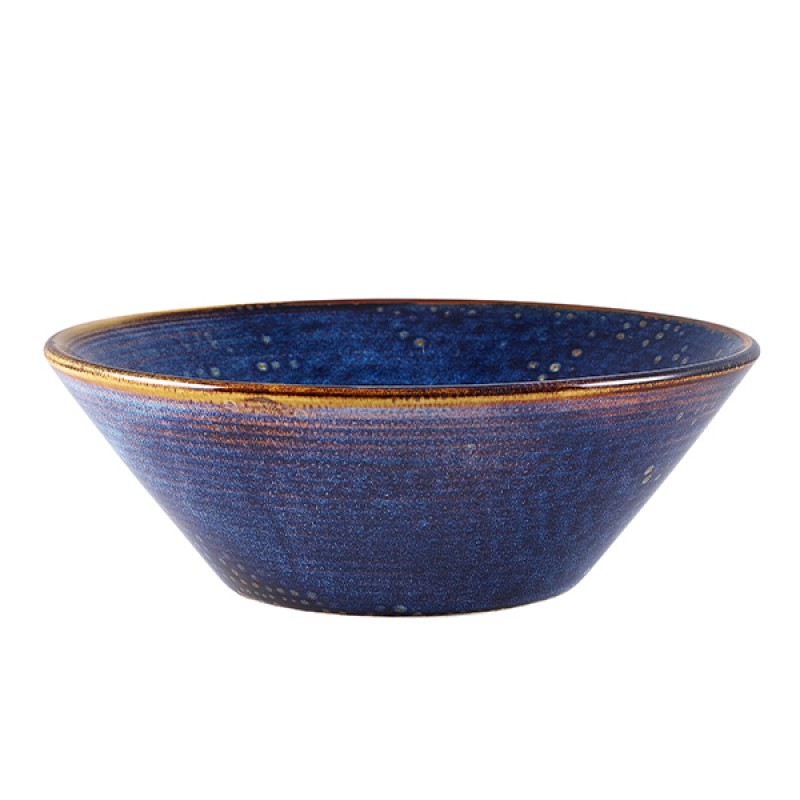 Terra Porcelain Aqua Blue Conical Bowl 19.5cm Terra Porcelain Aqua Blue Conical Bowl 19.5cm