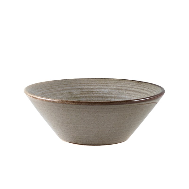 Terra Porcelain Grey Conical Bowl 14cm Terra Porcelain Grey Conical Bowl 14cm
