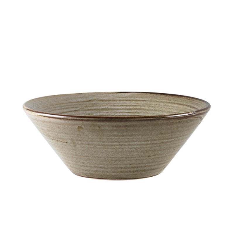 Terra Porcelain Grey Conical Bowl 16cm Terra Porcelain Grey Conical Bowl 16cm