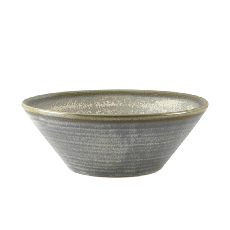 Terra Porcelain Matt Grey Conical Bowl 16cm Terra Porcelain Matt Grey Conical Bowl 16cm