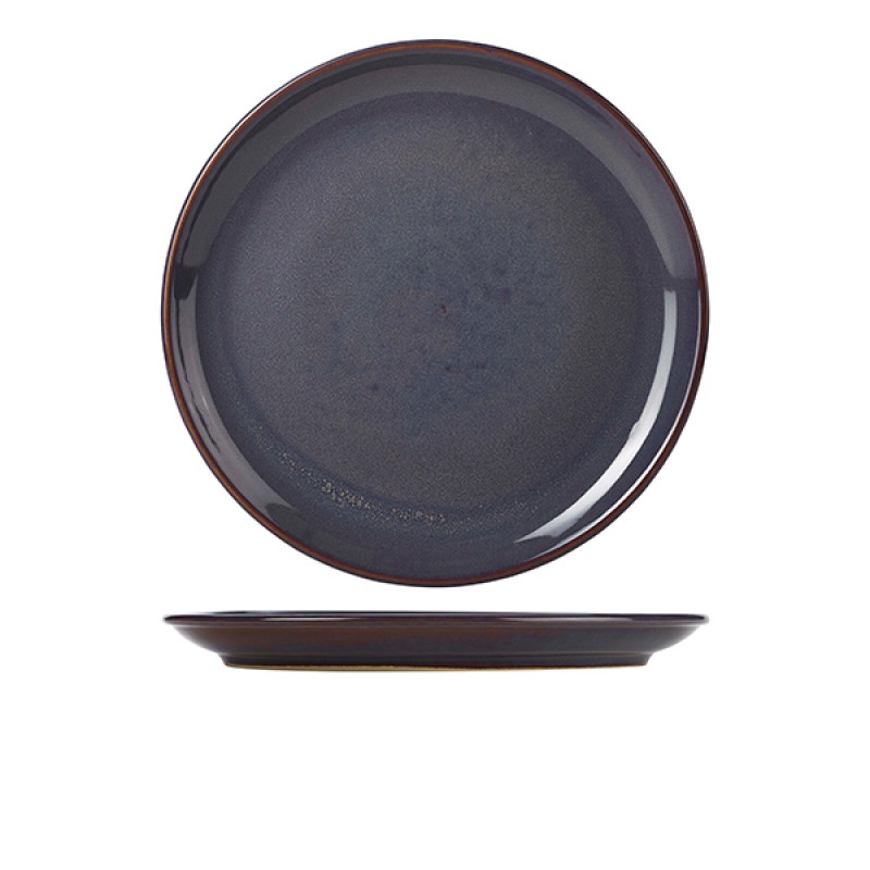 Terra Stoneware Rustic Blue Coupe Plate 27.5cm Terra Stoneware Rustic Blue Coupe Plate 27.5cm