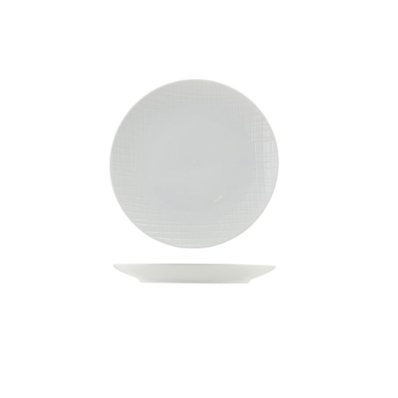 Incise Porcelain Lavara Coupe Plate 20cm Incise Porcelain Lavara Coupe Plate 20cm