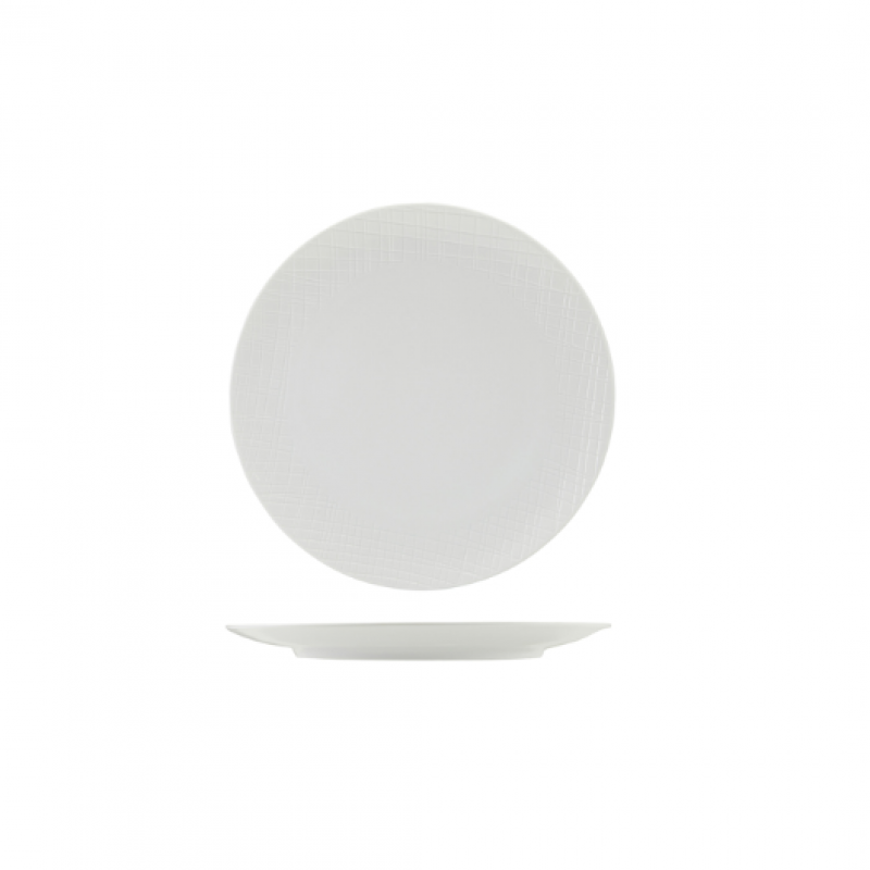 Incise Porcelain Lavara Coupe Plate 25.5cm Incise Porcelain Lavara Coupe Plate 25.5cm