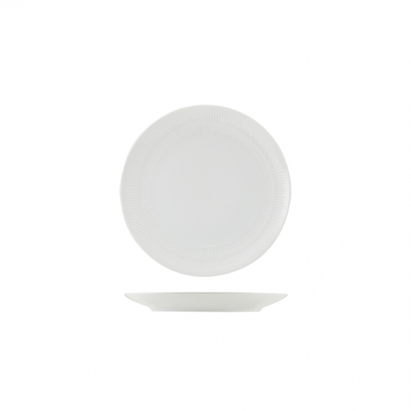 Incise Porcelain Solara Coupe Plate 20cm Incise Porcelain Solara Coupe Plate 20cm