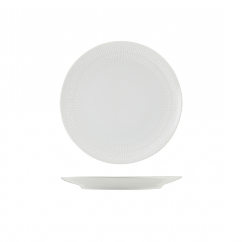 Incise Porcelain Solara Coupe Plate 23cm Incise Porcelain Solara Coupe Plate 23cm