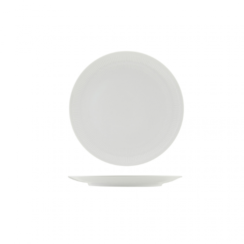 Incise Porcelain Solara Coupe Plate 25.5cm Incise Porcelain Solara Coupe Plate 25.5cm